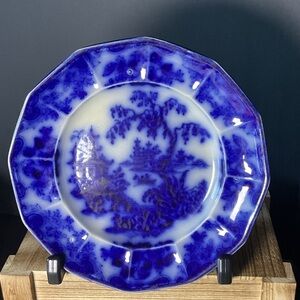 Blue and White Decorative Plate
